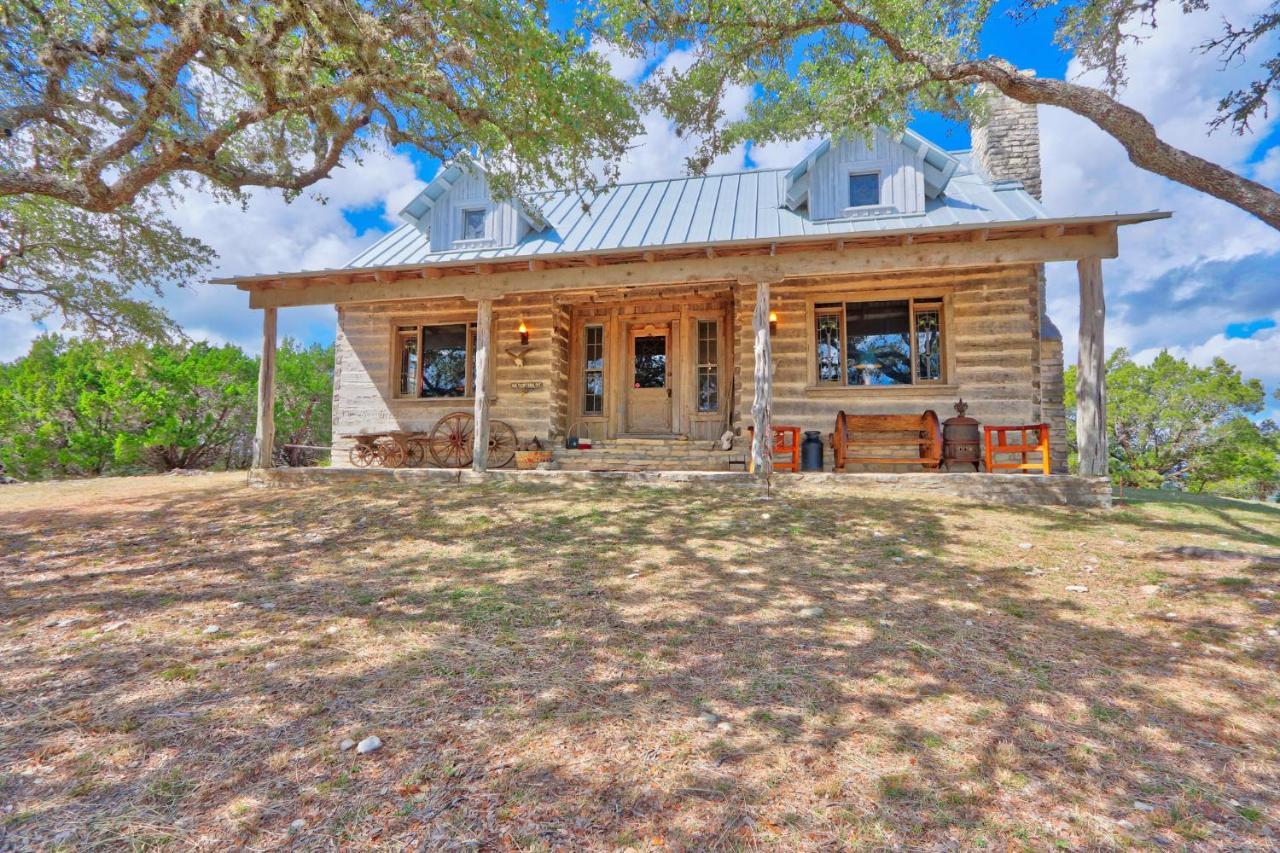 Log Cabin At Old Glory Ranch Villa Wimberley Exterior photo