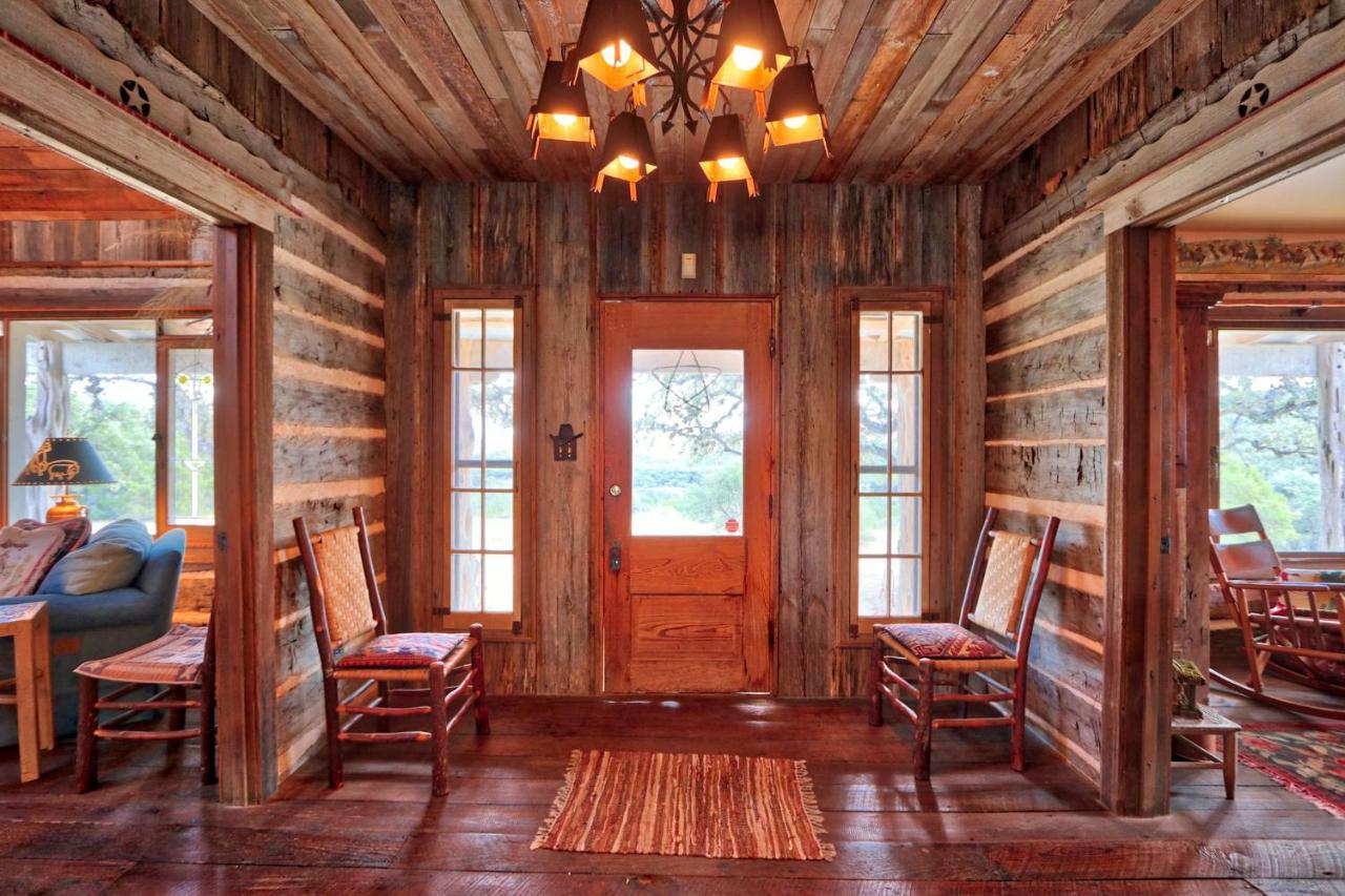 Log Cabin At Old Glory Ranch Villa Wimberley Exterior photo