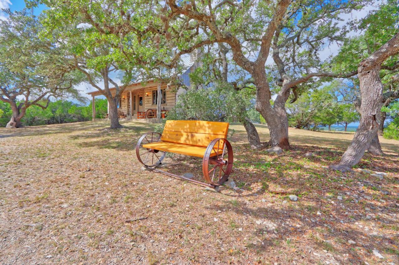Log Cabin At Old Glory Ranch Villa Wimberley Exterior photo